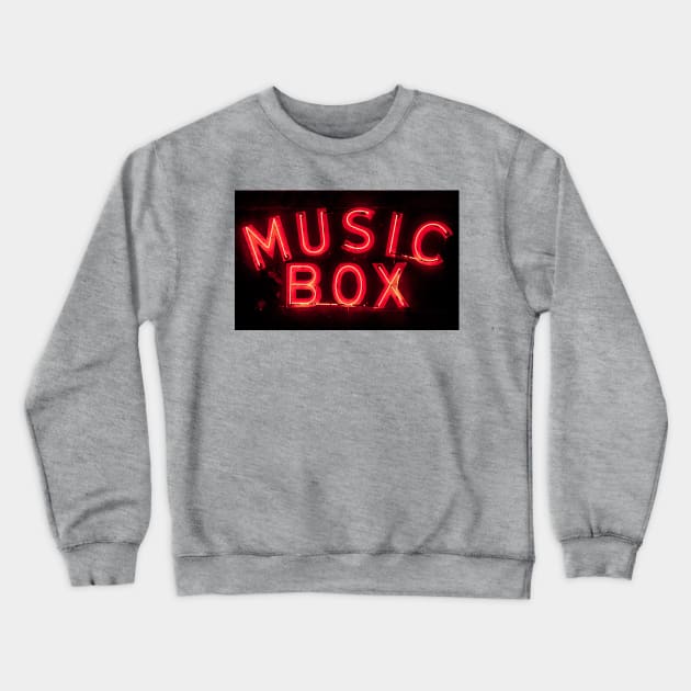 Music Box Neon Southport Chicago Crewneck Sweatshirt by Enzwell